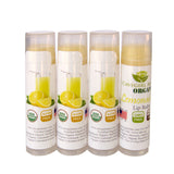 4-Pack Organic Lemonade Flavor Lip Balm. Certified USDA Organic.